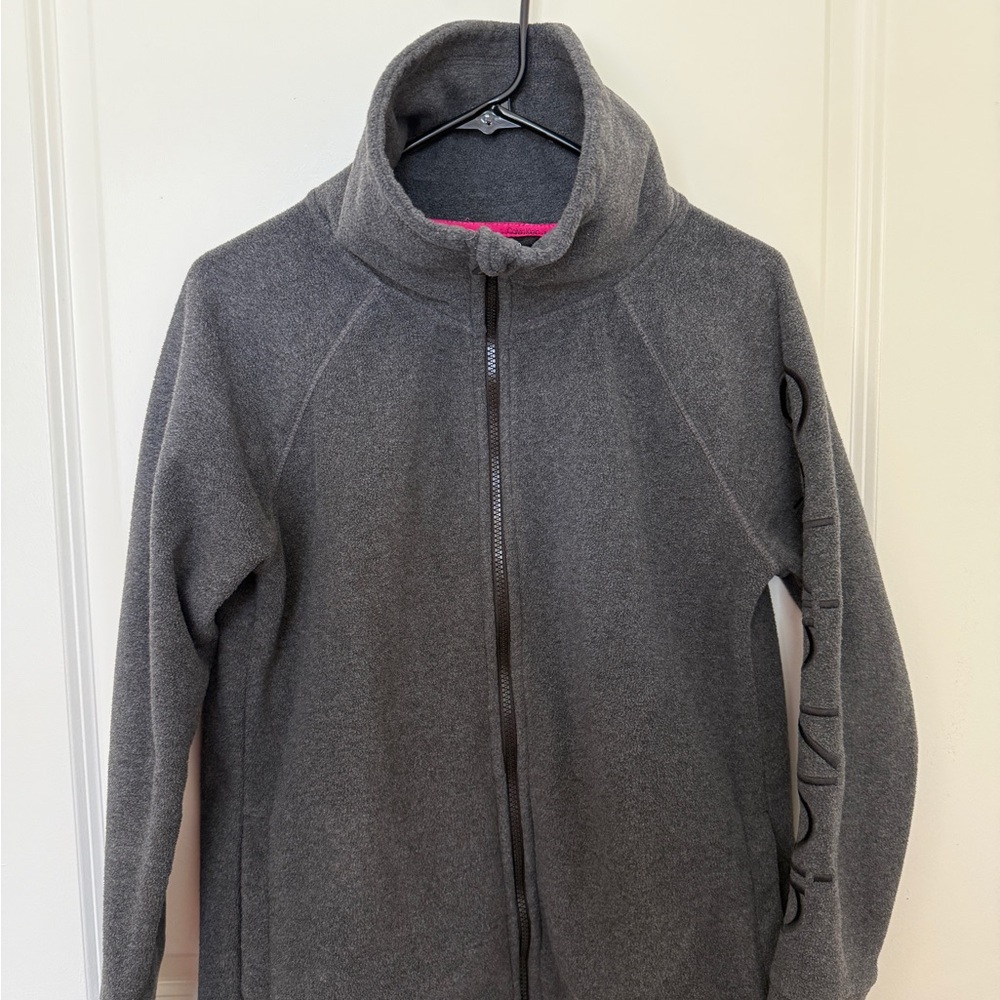 Calvin Klein Gray Full-Zip Fleece Jacket